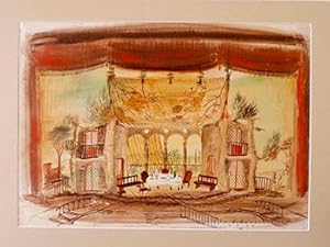 Original set design for La Locandiera by Carlo Goldoni