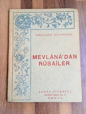 Imagen del vendedor de Mevlana'dan Rubailer a la venta por Librairie des Possibles