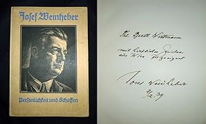 Josef Weinheber. Persönlichkeit und Schaffen. Mit Beiträgen von Karl Maria Grimme, Friedrich Sach...