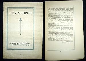 Festschrift der Abiturienten der 7. A-Klasse der Schottenfelder Realschule Wien 1914.