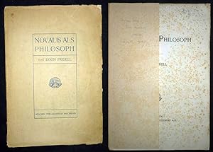 Novalis als Philosoph.