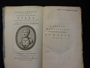 Lucii Apuleji Madaurensis platonici philosophi opera ad optimas editiones collata. Praemittitur n...