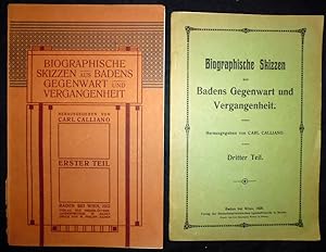 Biographische Skizzen aus Badens Gegenwart und Vergangenheit. 3 Teile (in 3 Heften) [= kplt.].