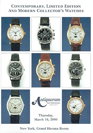 Antiquorum March 2000 Contemporary, Limited Edition & Modern Collector's Watches