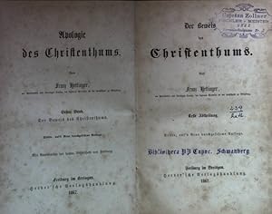 Seller image for Der Beweis des Christenthums: ERSTE ABTHEILUNG. Apologie des Christentums Bd.1; for sale by books4less (Versandantiquariat Petra Gros GmbH & Co. KG)