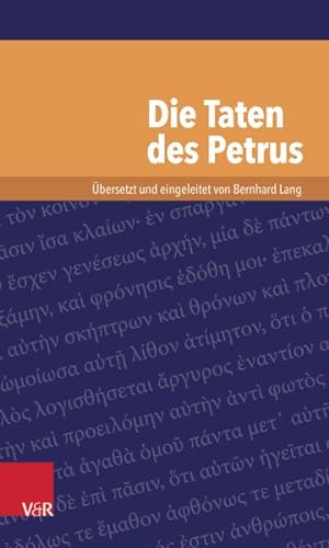 Seller image for Die Taten Des Petrus -Language: german for sale by GreatBookPrices