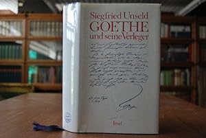 Imagen del vendedor de Goethe und seine Verleger. a la venta por Gppinger Antiquariat