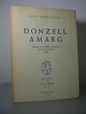 DONZELL AMARG. Premi de poesia inèdita Cantonigròs 1956