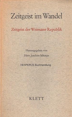 Zeitgeist der Weimarer Republik