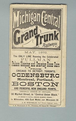 Michigan Central and Grand Trunk railways. May, 1872 [panel title]