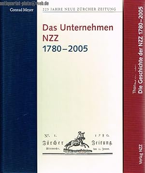 Imagen del vendedor de Die Geschichte der NZZ 1780 - 2005. Das Unternehmen NZZ 1780 - 2005. 2 Bnde. a la venta por Antiquariat-Plate