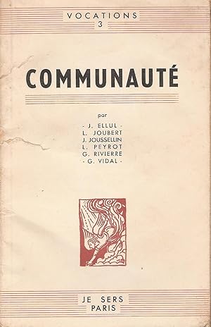 Bild des Verkufers fr Communaut zum Verkauf von Bouquinerie L'Ivre Livre