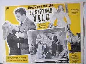 Imagen del vendedor de EL SEPTIMO VELO - 1945Dir: COMPTON BENNETCast: JAMES MASONANN TODDMEXICOL.C.- 31 x 41-Cms.-13 x 16 IN.PLEASE CHECK THE PICTURE FOR CONDITION a la venta por ORIGINAL LOBBY CARD