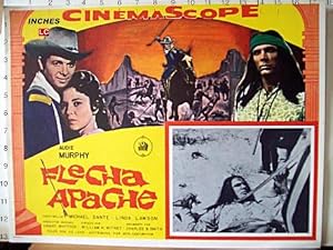 Seller image for FLECHA APACHE - 1964Dir: WILLIAM WITNEYCast: AUDIE MURPHYLINDA LAWSONMICHAEL DANTEMEXICOL.C.- 31 x 41-Cms.-13 x 16 IN.PLEASE CHECK THE PICTURE FOR CONDITION for sale by ORIGINAL LOBBY CARD