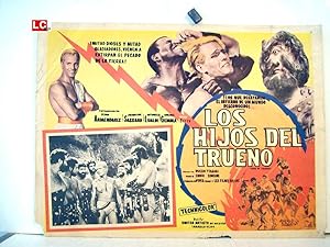 Imagen del vendedor de LOS HIJOS DEL TRUENO - 1962Dir: DUCCIO TESSARICast: PEDRO ARMENDARIZANTONELLA LUALDIJACQUELINE SASSARDGIULIANO GEMMAMEXICOL.C.- 31 x 41-Cms.-13 x 16 IN.PLEASE CHECK THE PICTURE FOR CONDITION a la venta por ORIGINAL LOBBY CARD
