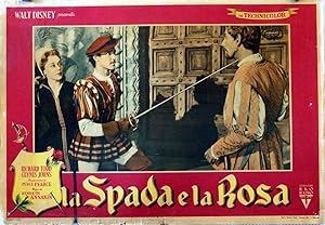 Seller image for LA SPADA E LA ROSA - 1953Dir: KEN ANNAKINCast: RICHARD TODDGLYNIS JOHNSITALIAFB. 13 x 17 INCHES. 34 x 49 CM.PLEASE CHECK THE PICTURE FOR CONDITION for sale by ORIGINAL LOBBY CARD