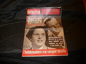 Détective N° 857 - 30 Novembre 1962 L'Hebdomadaire Vrai Complet Détaillé