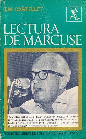Imagen del vendedor de LECTURA DE MARCUSE a la venta por Librera Torren de Rueda