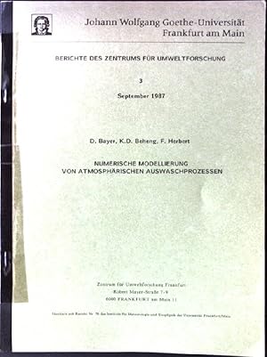 Imagen del vendedor de Numerische Modellierung von Atmosphrischen Auswaschprozessen Berichte des Zentrums fr Umweltforschung, 4 a la venta por books4less (Versandantiquariat Petra Gros GmbH & Co. KG)