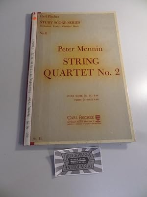 Peter Mennin : String Quartet No. 2 Study Score Series - No. II.
