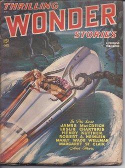 Bild des Verkufers fr THRILLING WONDER Stories: October, Oct. 1947 zum Verkauf von Books from the Crypt