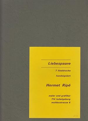 Seller image for Liebespaare 7 Linoldrucke- handsigniert for sale by Allguer Online Antiquariat