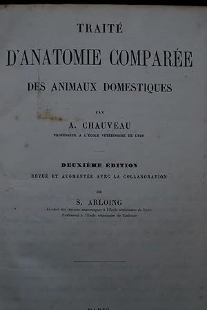 Traité d'anatomie comparée des animaux domestiques.