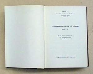 Imagen del vendedor de Biographisches Lexikon des Aargaus. 1803 - 1957. a la venta por antiquariat peter petrej - Bibliopolium AG