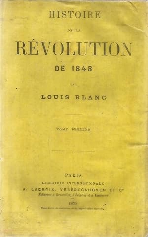 Histoire de la révolution de 1848