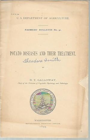 Bild des Verkufers fr Potato Diseases and Their Treatment (Farmers' Bulletin No. 91) zum Verkauf von Bookfeathers, LLC