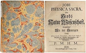 Seller image for Jobi Physica Sacra, Oder Hiobs Natur-Wissenschaft vergliechen mit der Heutigen. for sale by EOS Buchantiquariat Benz