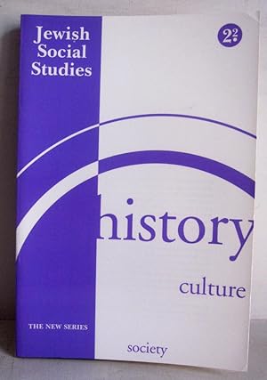 Seller image for Jewish Social Studies 2.2 - History, Culture and Society - The new series - Steven J. Zipperstein: Remapping Odessa, rewriting cultural history etc. for sale by Verlag IL Kunst, Literatur & Antiquariat