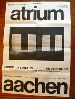 Ausstellungsplakat: Skulpturen. Ausstellung der Galerie Hilger, Aachen 1985.