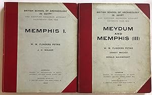 Bild des Verkufers fr Memphis series, set of 2 volumes. Vol. I: Memphis I. Vol. III: Meydum and Memphis III zum Verkauf von Meretseger Books