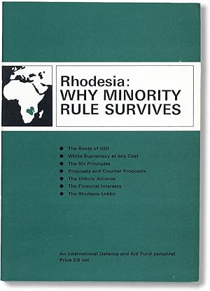 Bild des Verkufers fr Rhodesia: Why Minority Rule Survives zum Verkauf von Lorne Bair Rare Books, ABAA