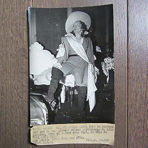 PHOTO DE PRESSE 1944 THÉÂTRE CHRISTINE SOREL DANS ROI CHRISTINE