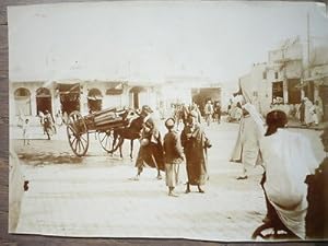 PHOTO ANCIENNE 1902 TUNISIE SIDI MAHREZ PLACE