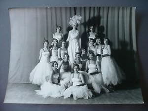 PHOTO VINTAGE DANSEUSES PHOTO DE GROUPE 1945 BALLETS RUSSES DANSE
