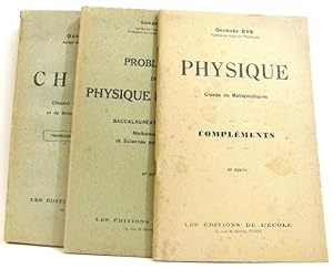 3 volumes ; Chimie. Classes de mathématiques et de sciences expérimentales. Programme du 18 avril...