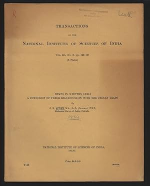 Dykes in Western India. A Discussion of their Relationships with the Deccan Traps. Transactions o...