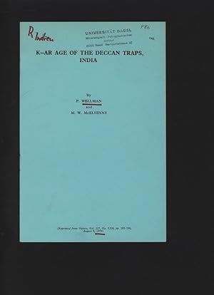 Seller image for K-Ar Age of the Deccan Traps, India. Reprinted from Nature, Vol. 227, No. 5258, pp. 595-596, August 8, 1970. for sale by Antiquariat Bookfarm