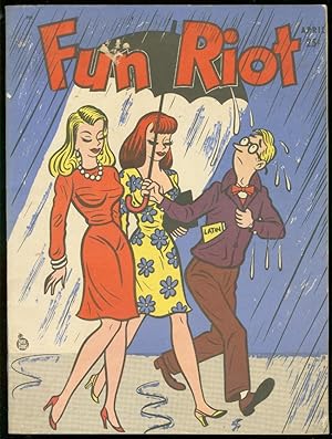 FUN RIOT APRIL 1946-CARTOON/PIN UP MAG-CHEESECAKE ART VG