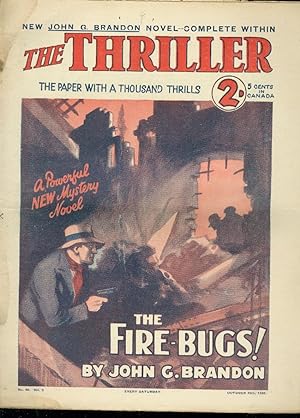 THRILLER-BRITISH DIME NOVEL-OCT 25 1930-FIRE BUGS FR/G