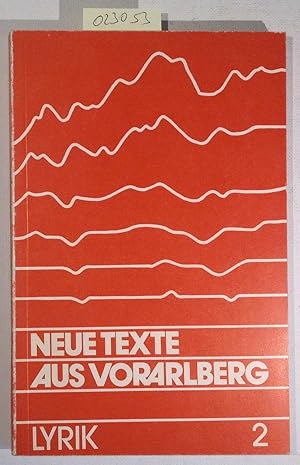 Image du vendeur pour Lyrik - Neue Texte aus Voralberg 2 mis en vente par Antiquariat Trger