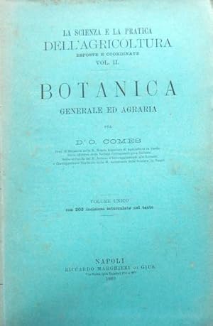 Image du vendeur pour Botanica generale ed agraria. mis en vente par BOTTEGHINA D'ARTE GALLERIA KPROS