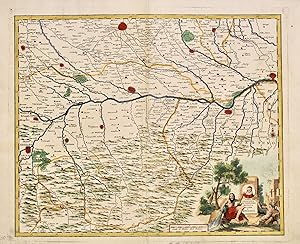 Carta geografica dei territori di Pavia di Lodi e di Piacenza