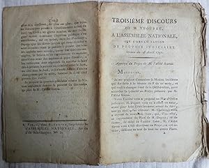 Troisième discours de M. Thouret à l'Assemblée nationale sur l'organisation du pouvoir judiciaire...