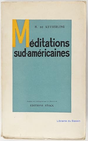 Seller image for Mditations sud-amricaines for sale by Librairie du Bassin