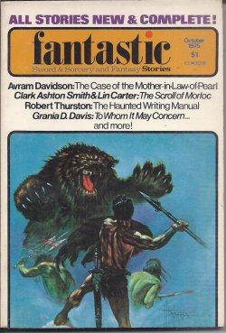 Immagine del venditore per FANTASTIC Stories: October, Oct. 1975 venduto da Books from the Crypt