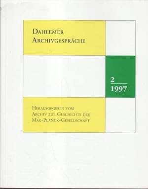 Bild des Verkufers fr Dahlemer Archivgesprche Band 2/1997 zum Verkauf von Bcher bei den 7 Bergen